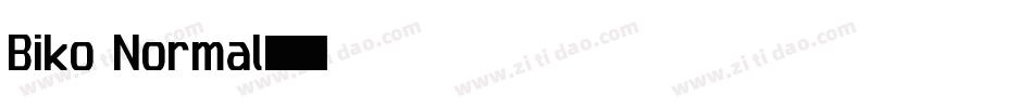 Biko Normal字体转换